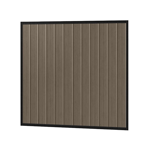 Colorbond Steel Fence Gate - 1720 x 1800mm with Satin Black Frame | Oxworks Available from Australian Landscape Supplies