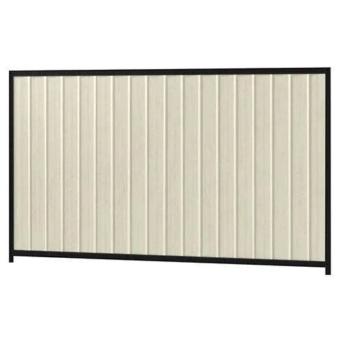 Colorbond Steel Fence Kit - 2400 x 1500mm with Satin Black Frame | Oxworks