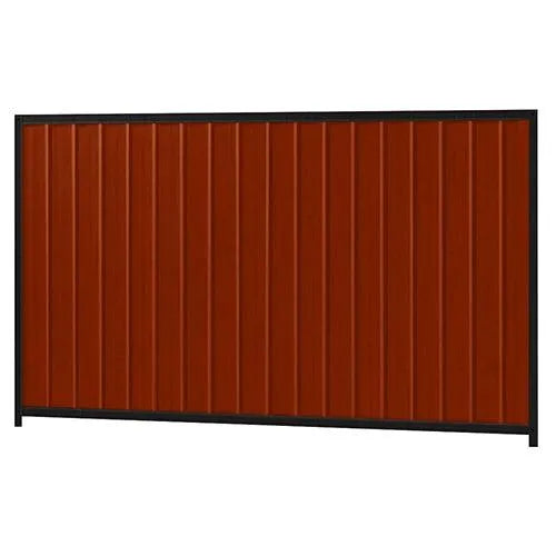 Colorbond Steel Fence Kit - 2400 x 1500mm with Satin Black Frame | Oxworks