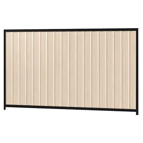 Colorbond Steel Fence Kit - 2400 x 1500mm with Satin Black Frame | Oxworks