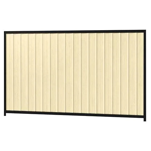 Colorbond Steel Fence Kit - 2400 x 1500mm with Satin Black Frame | Oxworks