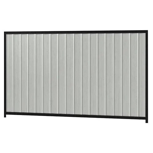 Colorbond Steel Fence Kit - 2400 x 1500mm with Satin Black Frame | Oxworks