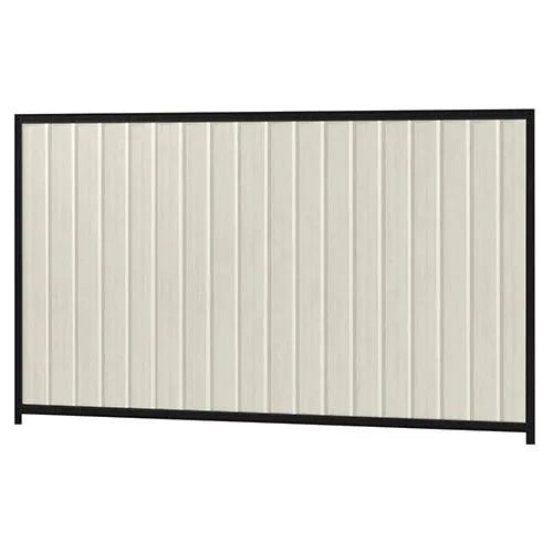 Colorbond Steel Fence Kit - 2400 x 1500mm with Satin Black Frame | Oxworks