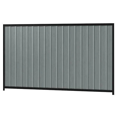 Colorbond Steel Fence Kit - 2400 x 1500mm with Satin Black Frame | Oxworks