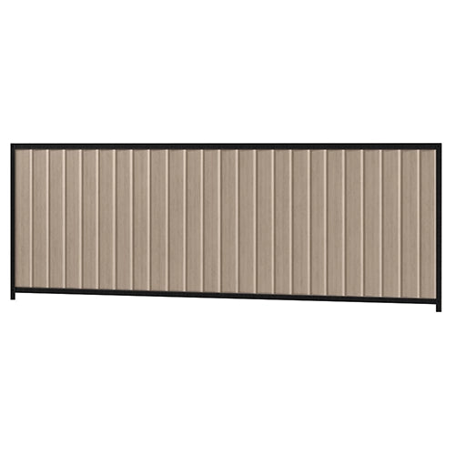 Colorbond Steel Fence Kit - 3180 x 1200mm with Satin Black Frame | Oxworks