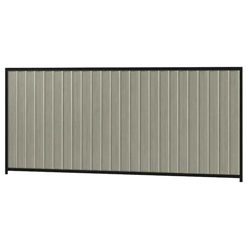 Colorbond Steel Fence Kit - 3180 x 1500mm with Satin Black Frame - Australian Landscape Supplies