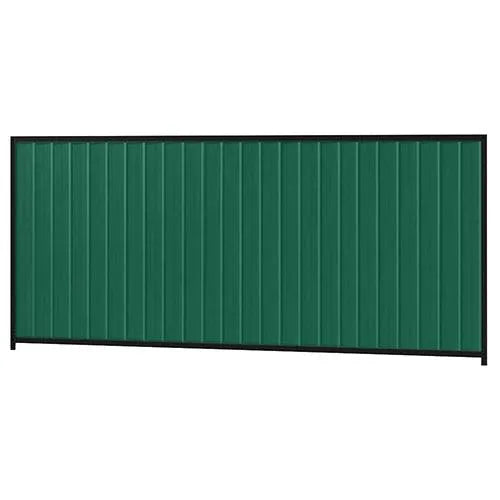 Colorbond Steel Fence Kit - 3180 x 1500mm with Satin Black Frame - Australian Landscape Supplies