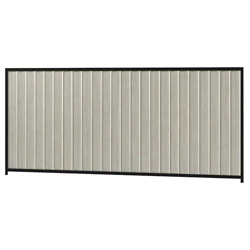 Colorbond Steel Fence Kit - 3180 x 1500mm with Satin Black Frame - Australian Landscape Supplies