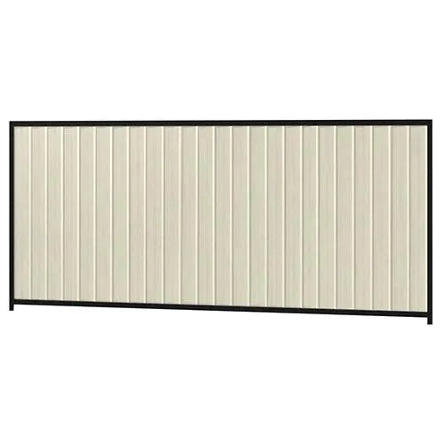 Colorbond Steel Fence Kit - 3180 x 1500mm with Satin Black Frame - Australian Landscape Supplies