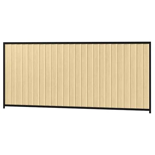 Colorbond Steel Fence Kit - 3180 x 1500mm with Satin Black Frame - Australian Landscape Supplies