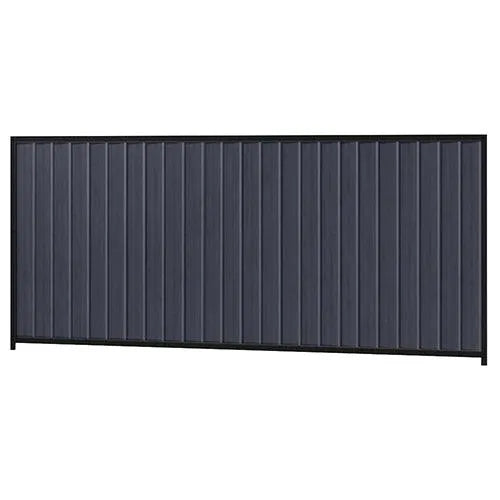 Colorbond Steel Fence Kit - 3180 x 1500mm with Satin Black Frame - Australian Landscape Supplies