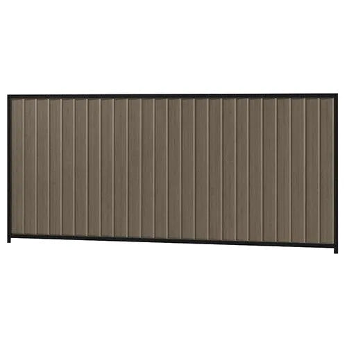 Colorbond Steel Fence Kit - 3180 x 1500mm with Satin Black Frame - Australian Landscape Supplies