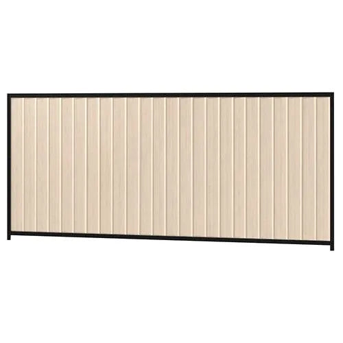 Colorbond Steel Fence Kit - 3180 x 1500mm with Satin Black Frame - Australian Landscape Supplies