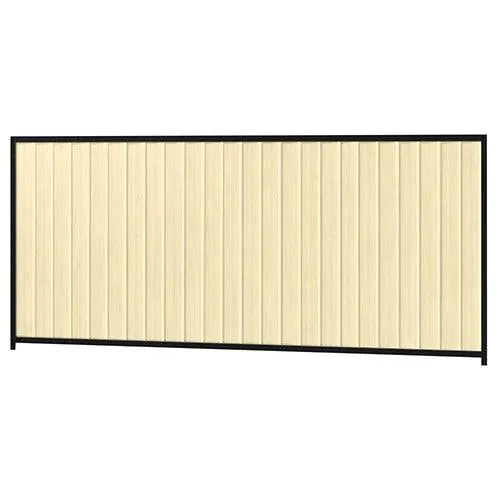 Colorbond Steel Fence Kit - 3180 x 1500mm with Satin Black Frame - Australian Landscape Supplies