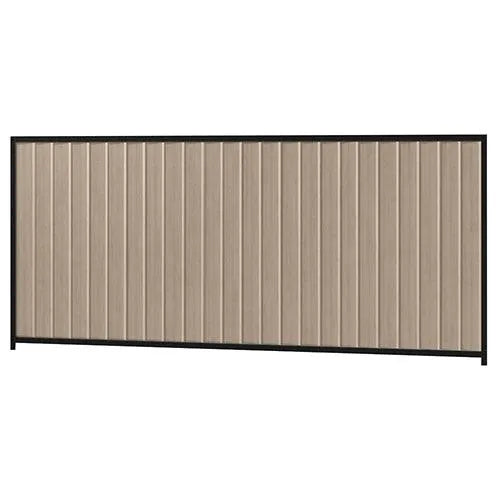 Colorbond Steel Fence Kit - 3180 x 1500mm with Satin Black Frame - Australian Landscape Supplies