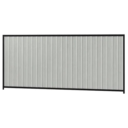 Colorbond Steel Fence Kit - 3180 x 1500mm with Satin Black Frame - Australian Landscape Supplies
