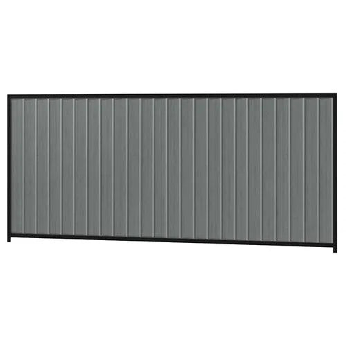 Colorbond Steel Fence Kit - 3180 x 1500mm with Satin Black Frame - Australian Landscape Supplies