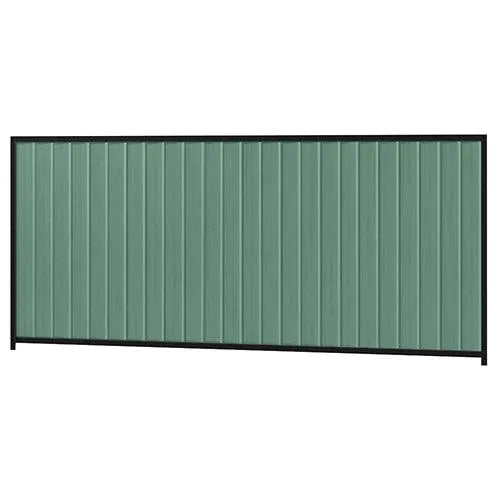 Colorbond Steel Fence Kit - 3180 x 1500mm with Satin Black Frame - Australian Landscape Supplies