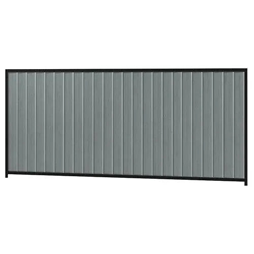 Colorbond Steel Fence Kit - 3180 x 1500mm with Satin Black Frame - Australian Landscape Supplies