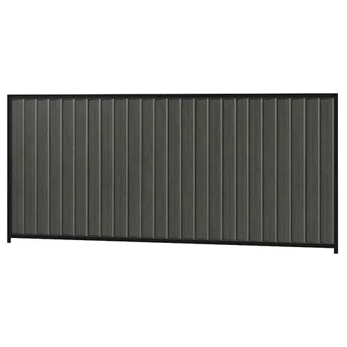 Colorbond Steel Fence Kit - 3180 x 1500mm with Satin Black Frame - Australian Landscape Supplies