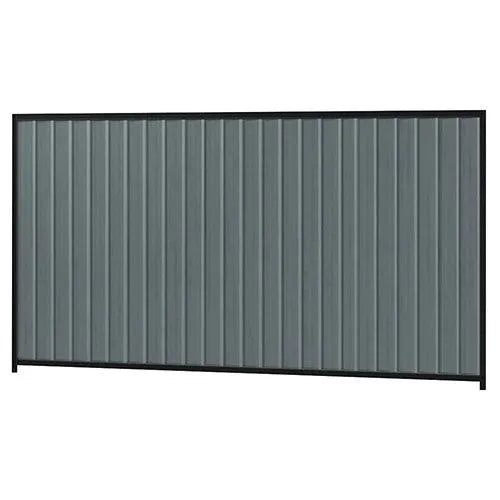 Colorbond Steel Fence Kit - 3180 x 1800mm with Satin Black Frame - Australian Landscape Supplies