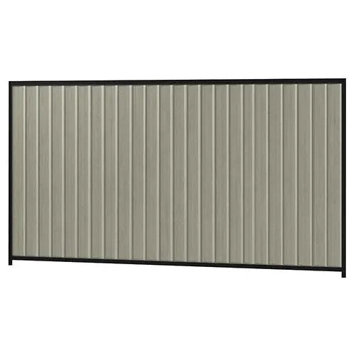 Colorbond Steel Fence Kit - 3180 x 1800mm with Satin Black Frame - Australian Landscape Supplies