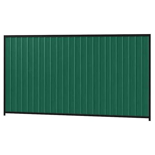Colorbond Steel Fence Kit - 3180 x 1800mm with Satin Black Frame - Australian Landscape Supplies