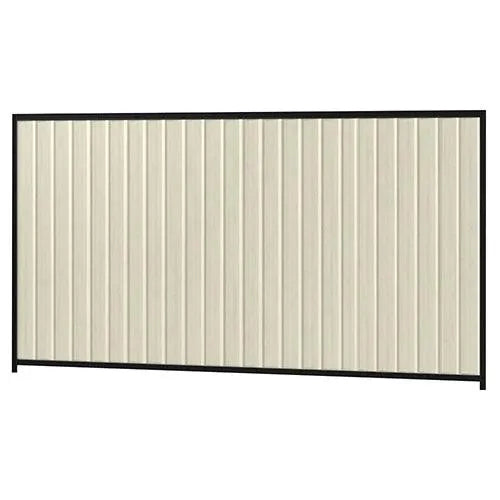 Colorbond Steel Fence Kit - 3180 x 1800mm with Satin Black Frame - Australian Landscape Supplies
