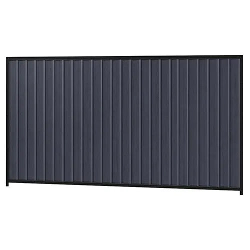 Colorbond Steel Fence Kit - 3180 x 1800mm with Satin Black Frame - Australian Landscape Supplies