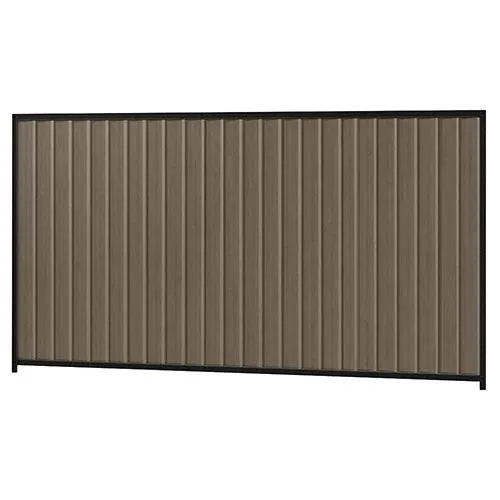 Colorbond Steel Fence Kit - 3180 x 1800mm with Satin Black Frame - Australian Landscape Supplies