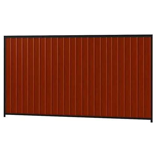Colorbond Steel Fence Kit - 3180 x 1800mm with Satin Black Frame - Australian Landscape Supplies