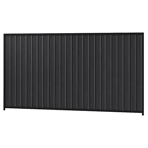 Colorbond Steel Fence Kit - 3180 x 1800mm with Satin Black Frame | Oxworks