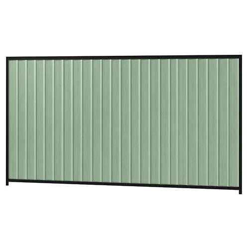Colorbond Steel Fence Kit - 3180 x 1800mm with Satin Black Frame - Australian Landscape Supplies