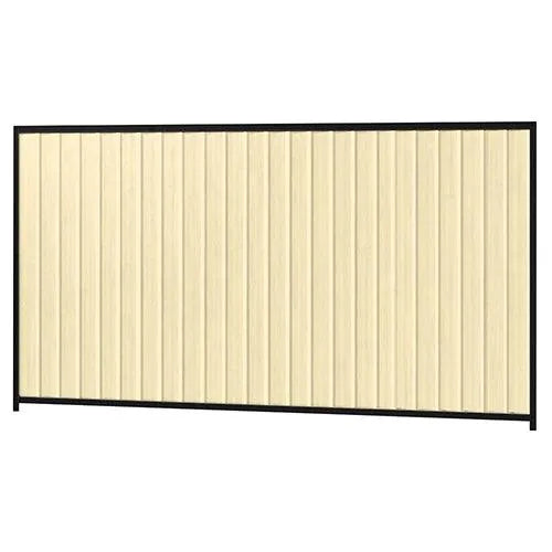 Colorbond Steel Fence Kit - 3180 x 1800mm with Satin Black Frame - Australian Landscape Supplies