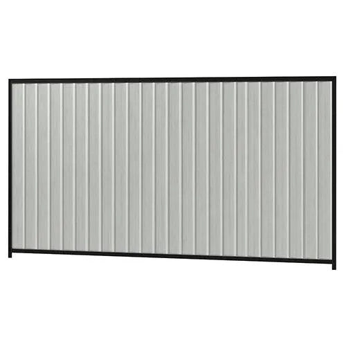 Colorbond Steel Fence Kit - 3180 x 1800mm with Satin Black Frame - Australian Landscape Supplies