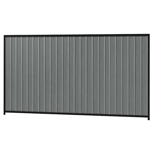 Colorbond Steel Fence Kit - 3180 x 1800mm with Satin Black Frame - Australian Landscape Supplies