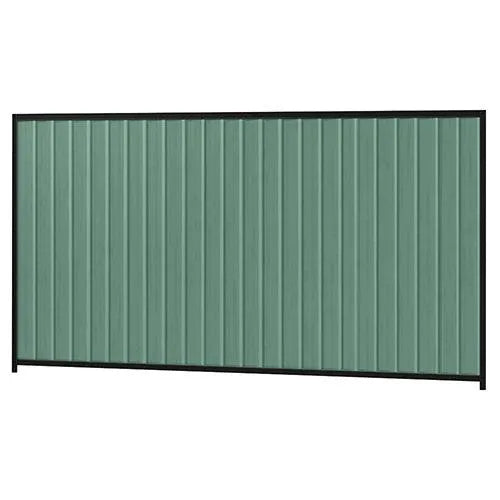 Colorbond Steel Fence Kit - 3180 x 1800mm with Satin Black Frame - Australian Landscape Supplies
