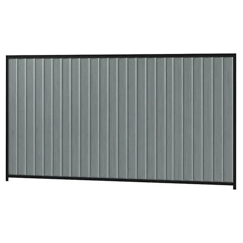 Colorbond Steel Fence Kit - 3180 x 1800mm with Satin Black Frame - Australian Landscape Supplies