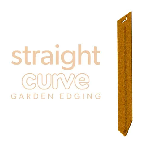 Garden Edging Weathered Steel Pegs - Straightcurve | Australian Landscape Supplies
