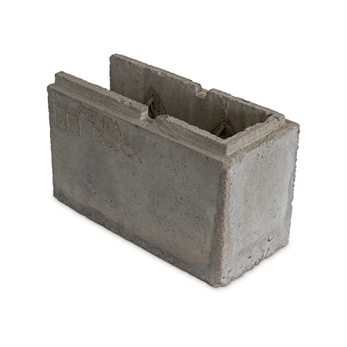  Right Corner Pentablock 363 x 165 x 205 Raw Grey (Smooth Concrete) Modular Concrete Sleeper Block