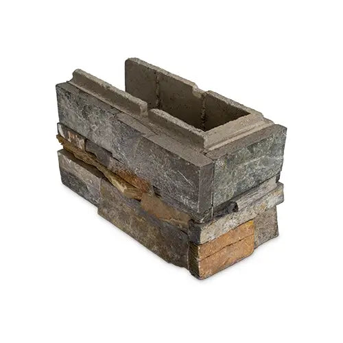  Right Corner Pentablock 363 x 165 x 205 Grampians (Limestone) Modular Concrete Sleeper Block
