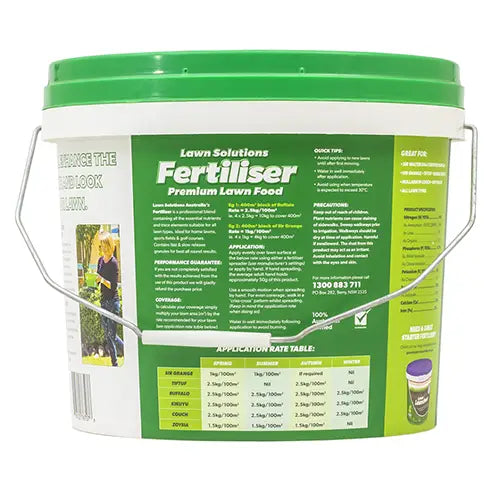 Premium Fertiliser 10kg - Lawn Solutions Australia | Available from Australia Landscape Supplies
