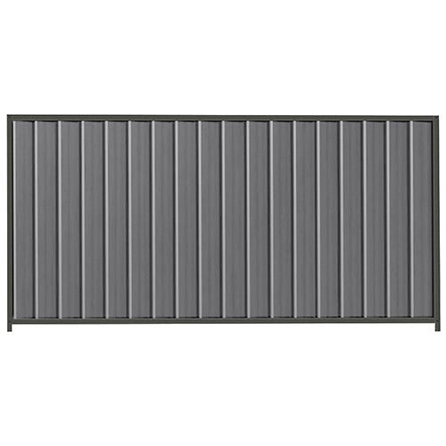 PermaSteel Colorbond Fence Kit in the size of 2.35m x 1.5m with Basalt Infill and Slate Grey Frame | Available at Australian Landscape Supplies