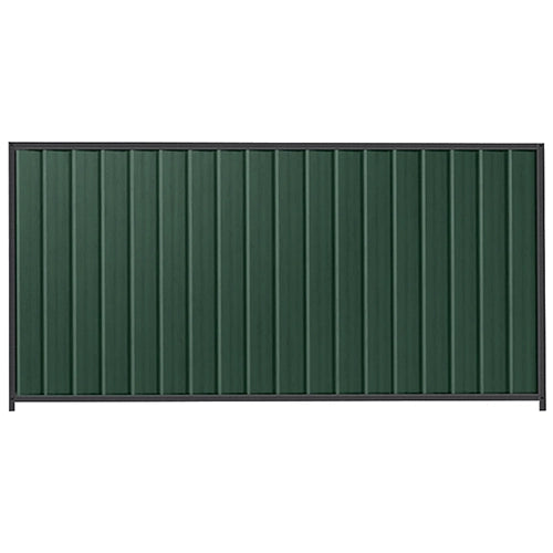PermaSteel Colorbond Fence Kit in the size of 2.35m x 1.5m with Caulfield Green Infill and Monolith Frame | Available at Australian Landscape Supplies
