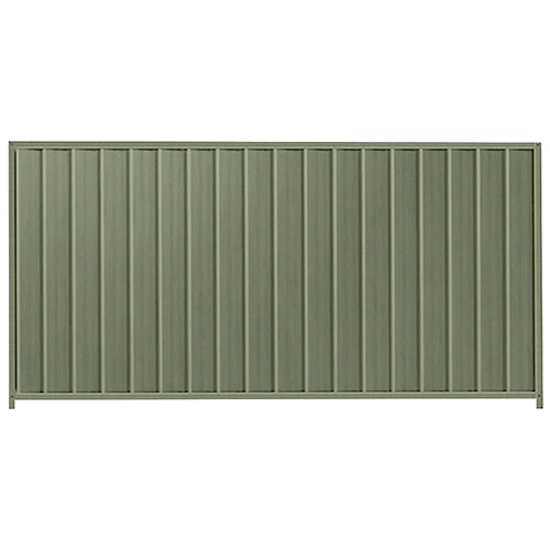 PermaSteel Colorbond Fence Kit in the size of 2.35m x 1.5m with Mist Green Infill and Mist Green Frame | Available at Australian Landscape Supplies