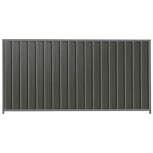 PermaSteel Colorbond Fence Kit in the size of 2.35m x 1.5m with Slate Grey Infill and Basalt Frame | Available at Australian Landscape Supplies