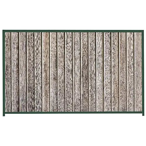 PermaSteel Colorbond Fence Kit in the size of 2.35m x 1.8m with Ash Infill and Caulfield Green Frame | Available at Australian Landscape Supplies