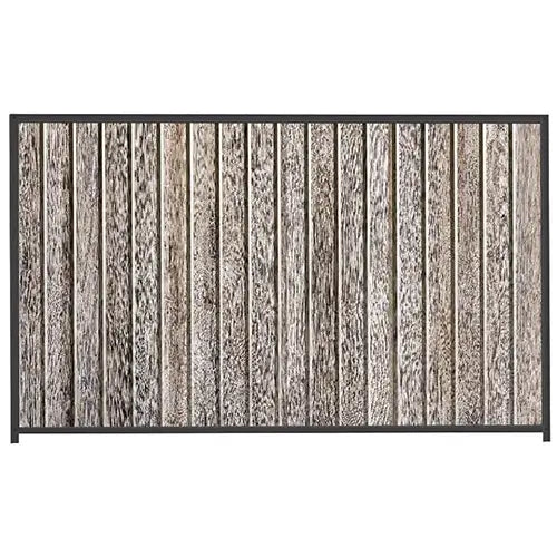 PermaSteel Colorbond Fence Kit in the size of 2.35m x 1.8m with Ash Infill and Monolith Frame | Available at Australian Landscape Supplies