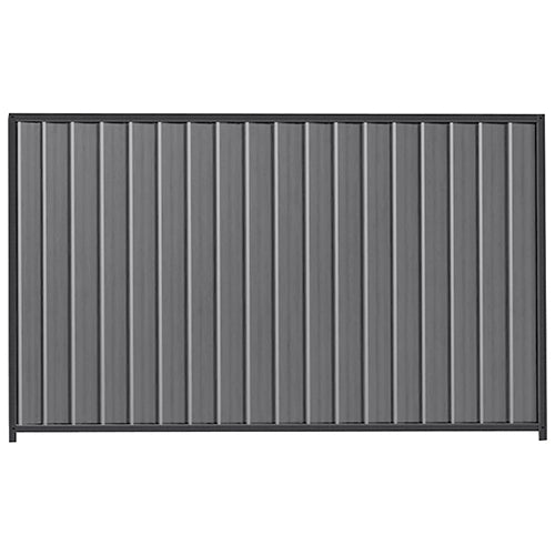 PermaSteel Colorbond Fence Kit in the size of 2.35m x 1.8m with Basalt Infill and Monolith Frame | Available at Australian Landscape Supplies