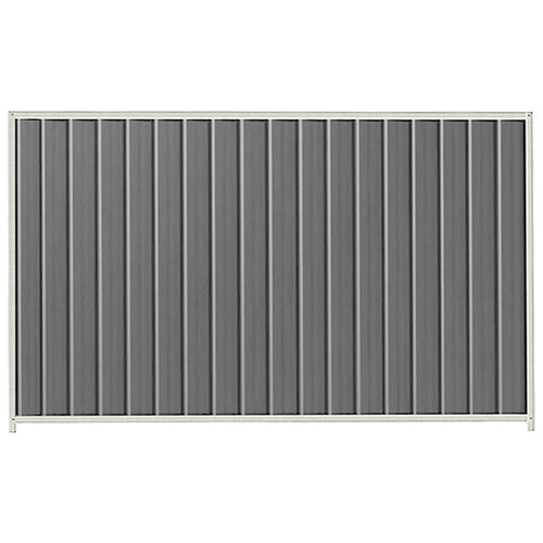 PermaSteel Colorbond Fence Kit in the size of 2.35m x 1.8m with Basalt Infill and Off White Frame | Available at Australian Landscape Supplies